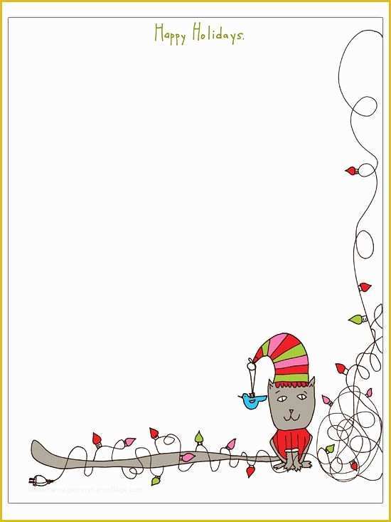 Free Christmas Border Templates Of Free Christmas Letter Templates