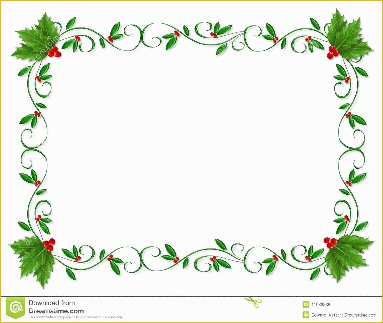 Free Christmas Border Templates Of Holiday Border Templates for Microsoft Word