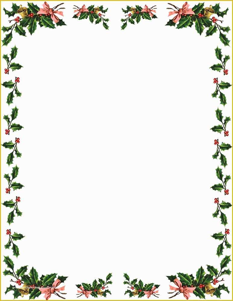 Free Christmas Border Templates Of Microsoft Christmas Borders Clipart