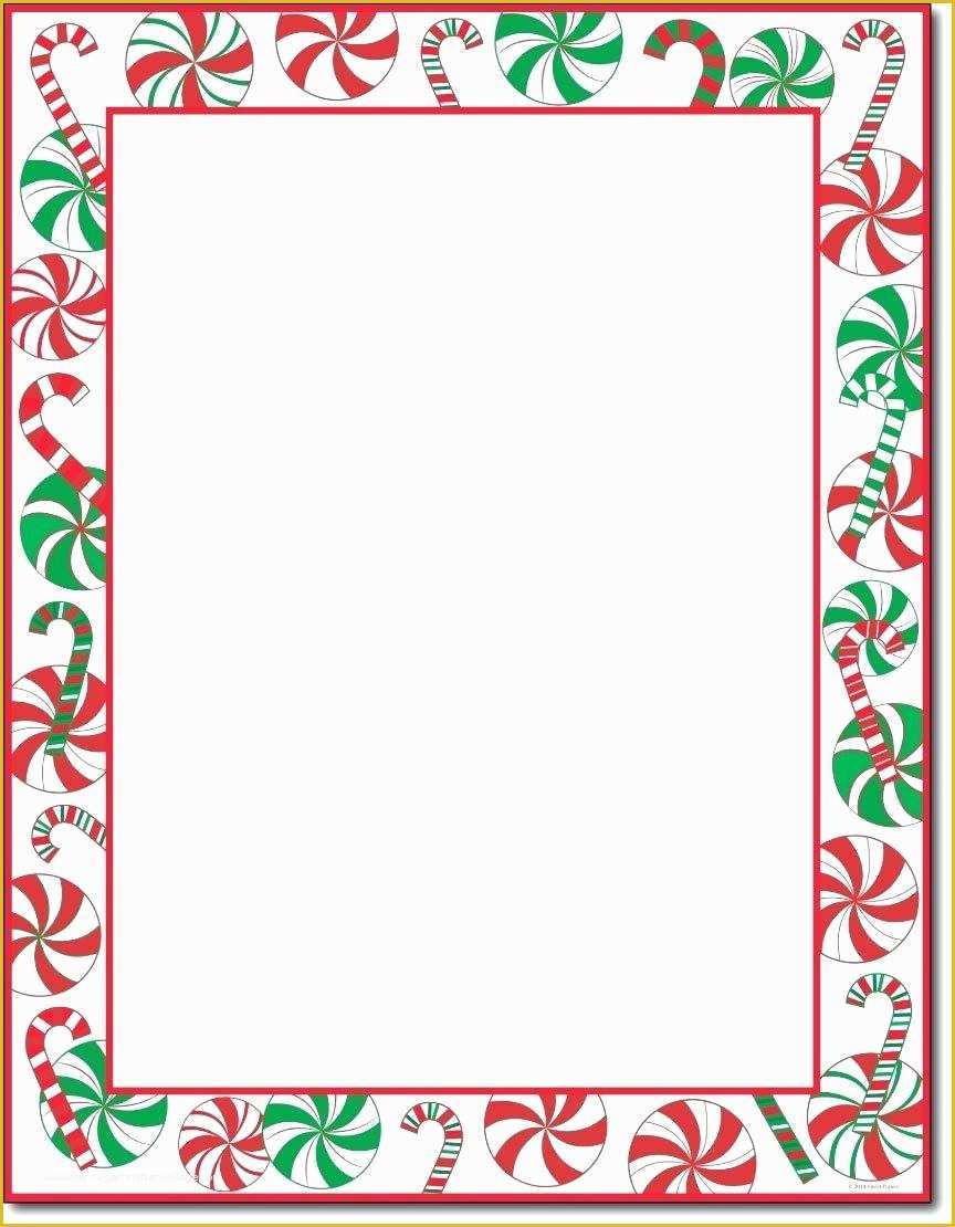 Free Christmas Border Templates Of Template Word Template with Borders