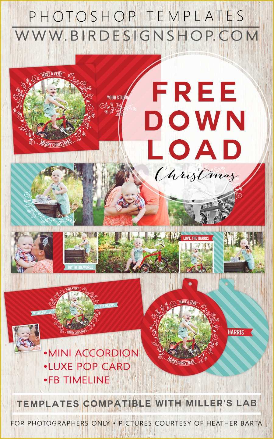 Free Christmas Card Templates for Photographers Of 50 Free Holiday Card Templates Moritz Fine Designs
