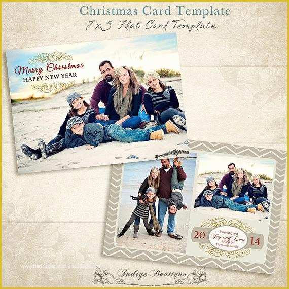Free Christmas Card Templates for Photographers Of Christmas Card Template 5x7and 4x6 Photo Card by