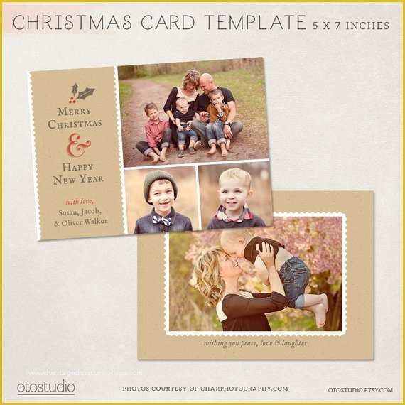 Free Christmas Card Templates for Photographers Of Digital Shop Christmas Card Template for Photographers