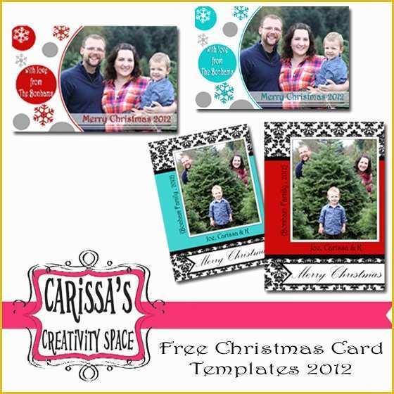 Free Christmas Card Templates for Photographers Of Free Christmas Card Templates Creative Green Living