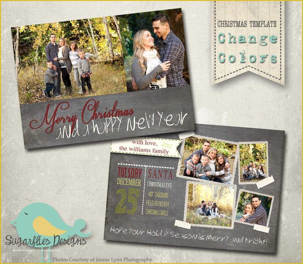 Free Christmas Card Templates for Photoshop Of Christmas Card Photoshop Template Family Christmas Card