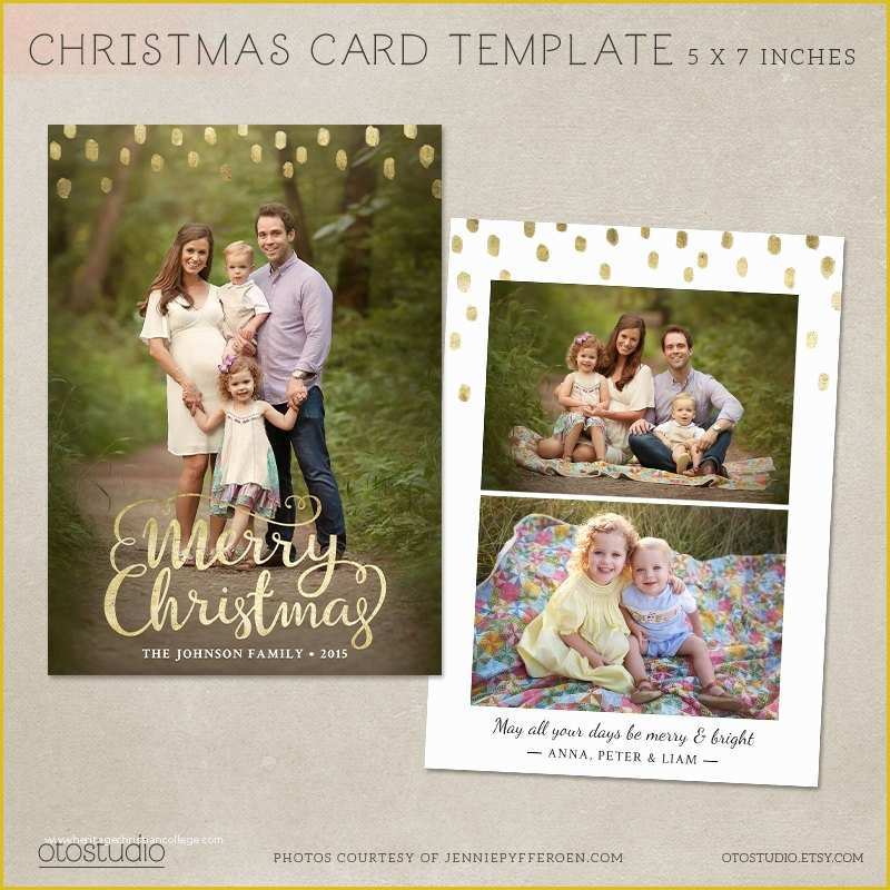 Free Christmas Card Templates for Photoshop Of Christmas Card Template Shop Template 5x7 Flat Card