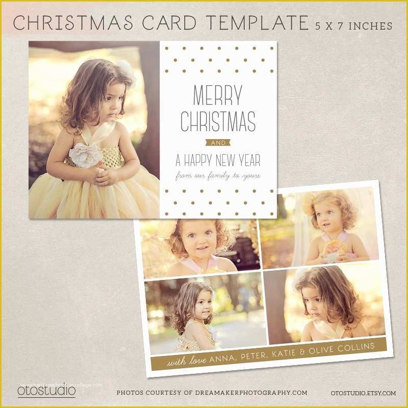 Free Christmas Card Templates for Photoshop Of Digital Shop Christmas Card Template for Photographers