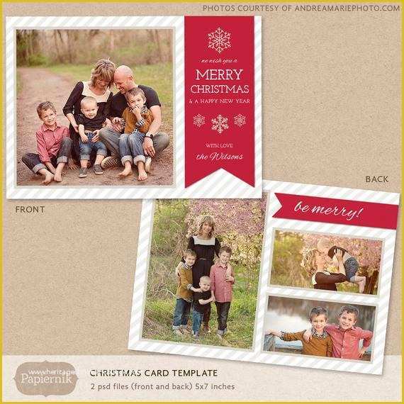 Free Christmas Card Templates for Photoshop Of Digital Shop Christmas Card Template for Photographers