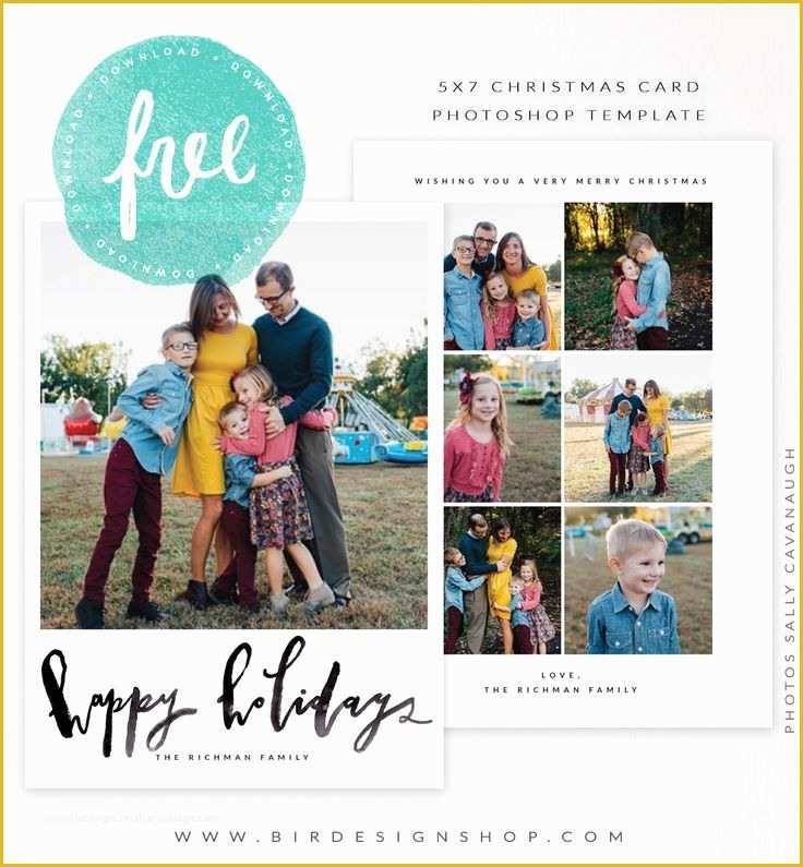 Free Christmas Card Templates for Photoshop Of November Freebie 5x7 Christmas Card Template