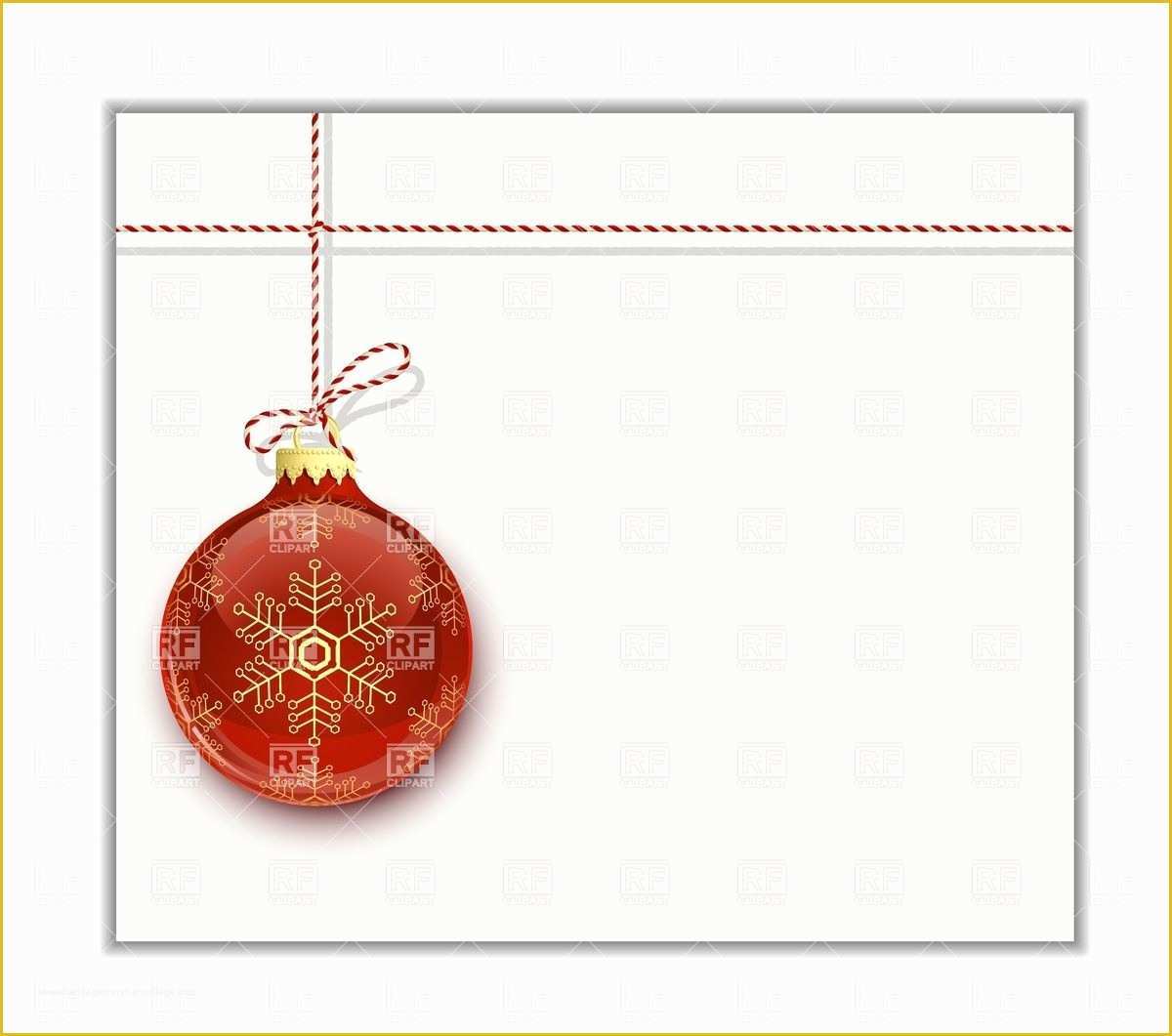 Free Christmas Card Templates for Word Of Christmas Card Template Red Christmas Bauble with