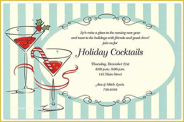 Free Christmas Cocktail Party Invitation Templates Of Christmas Cocktail Party Invitations Christmas Cocktail