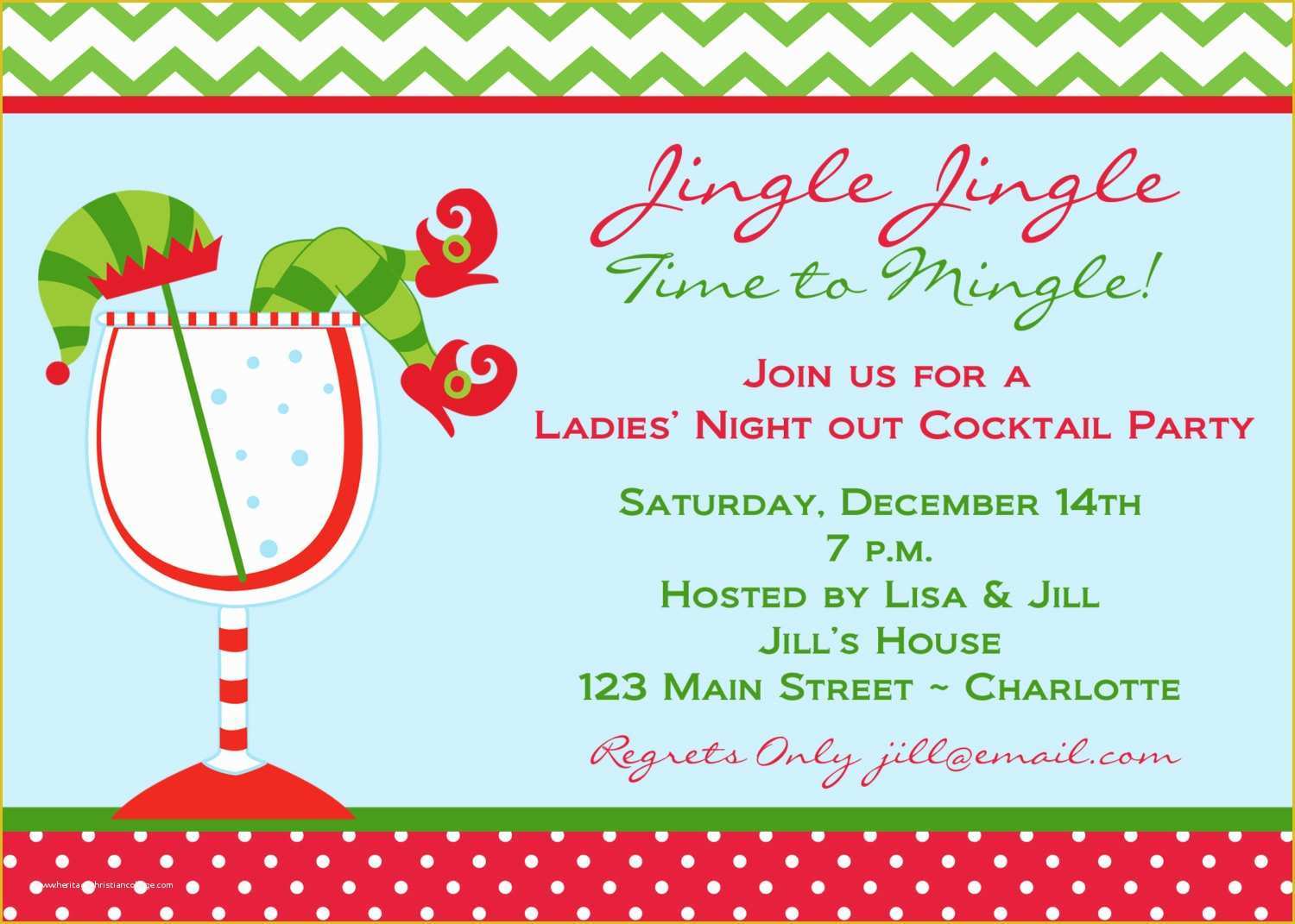 Free Christmas Cocktail Party Invitation Templates Of Christmas Cocktail Party Invitations