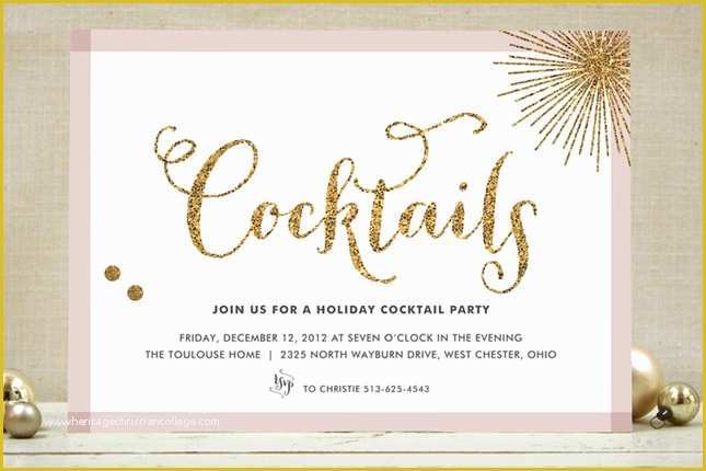 Free Christmas Cocktail Party Invitation Templates Of Diy Cards and Invitations