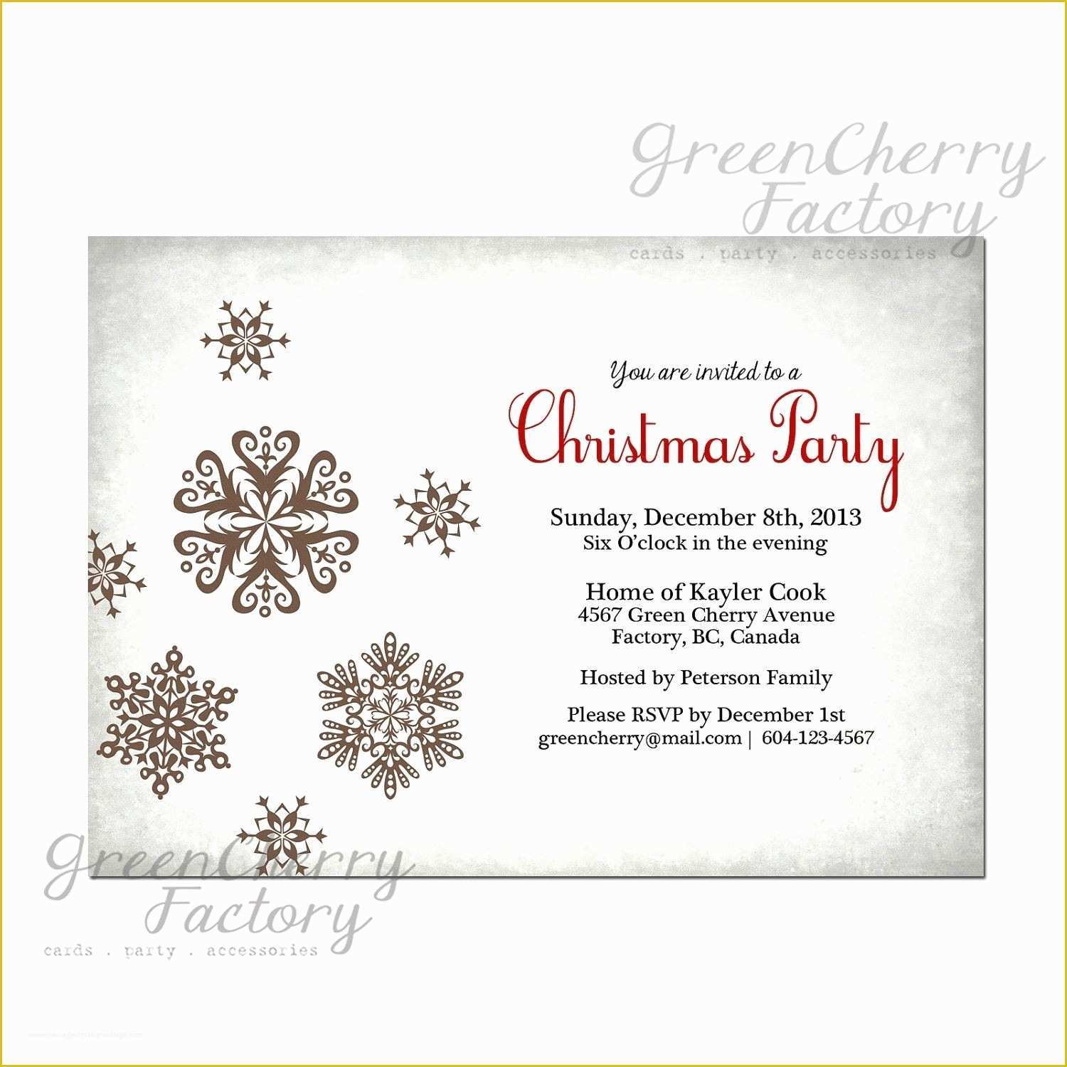 Free Christmas Cocktail Party Invitation Templates Of formal Christmas Party Invitation Wording