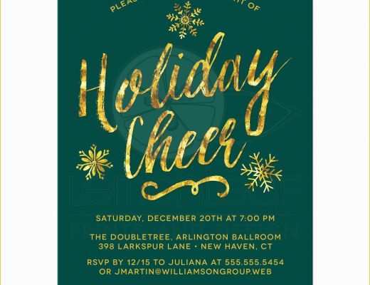 Free Christmas Cocktail Party Invitation Templates Of Holiday Cocktail Party Invitation Template Wcm Corporate