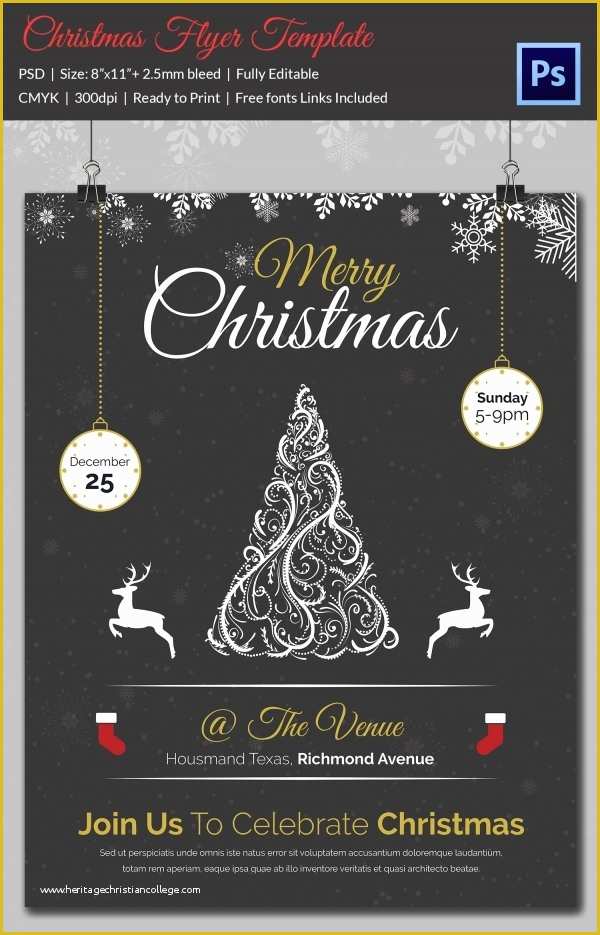 Free Christmas Flyer Templates Of 60 Christmas Flyer Templates Free Psd Ai Illustrator