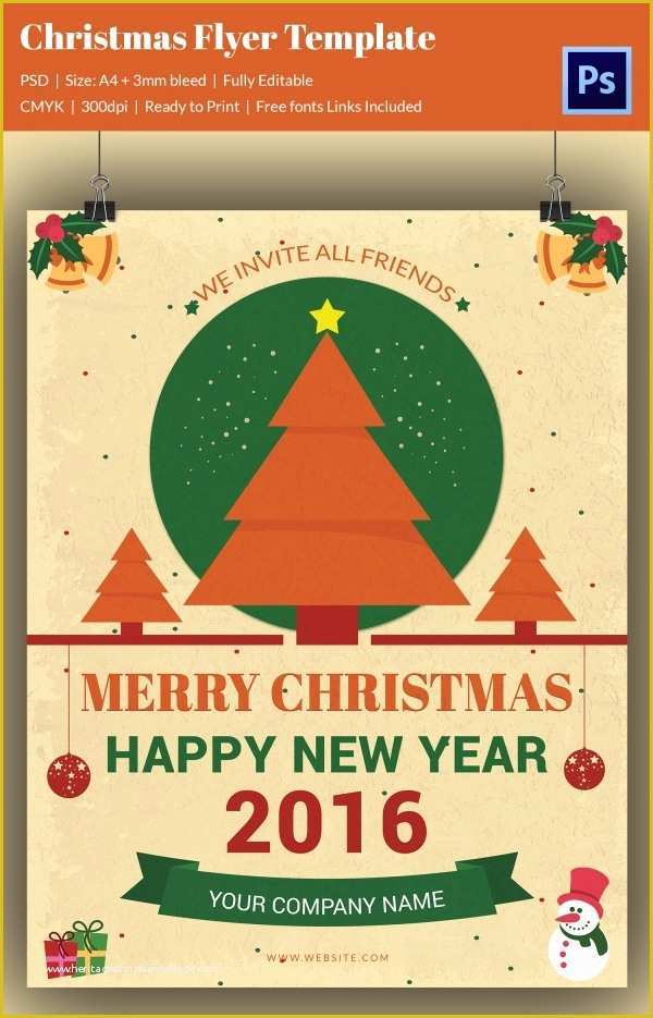 Free Christmas Flyer Templates Of 60 Christmas Flyer Templates Free Psd Ai Illustrator