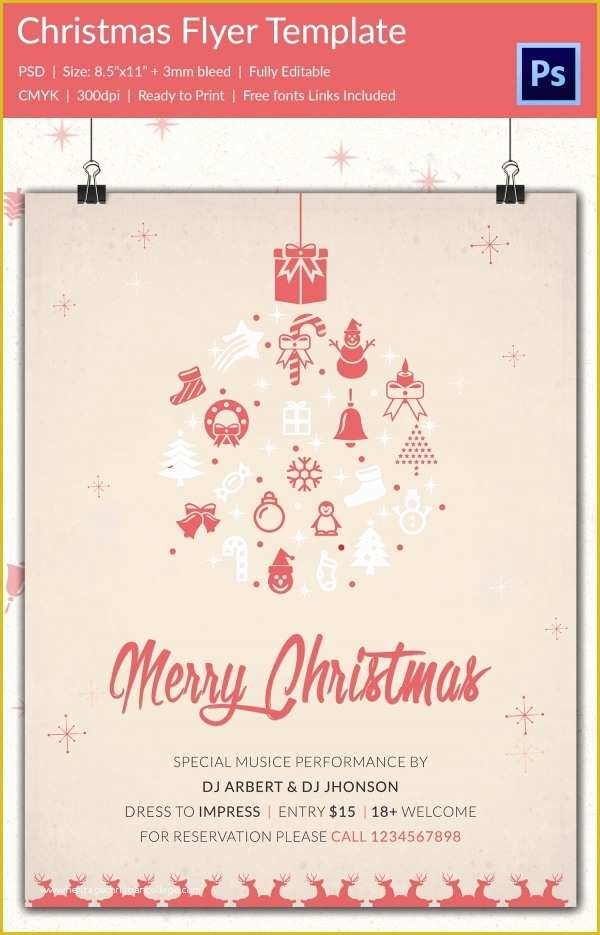 Free Christmas Flyer Templates Of 60 Christmas Flyer Templates Free Psd Ai Illustrator