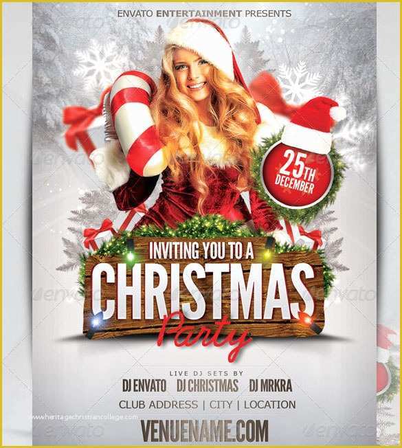 Free Christmas Flyer Templates Of 60 Christmas Flyer Templates Free Psd Ai Illustrator