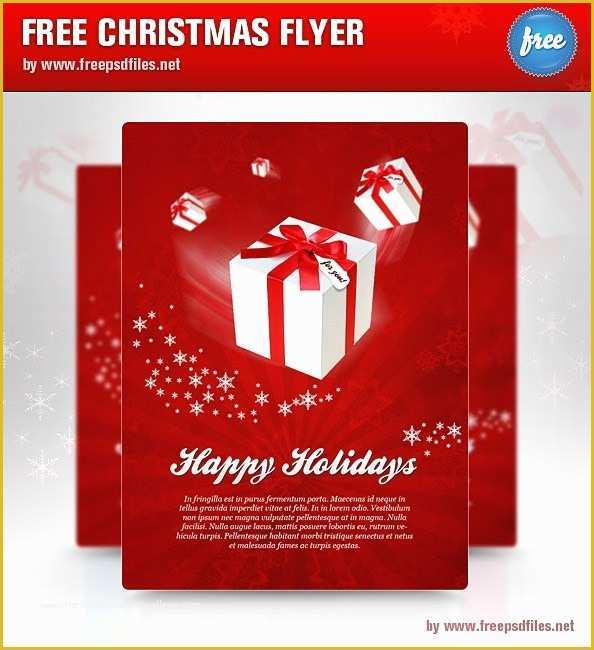Free Christmas Flyer Templates Of Christmas Flyer Psd Template Free Psd Files