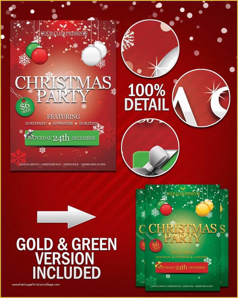 Free Christmas Flyer Templates Of Free Christmas Party Flyer Psd by Kronendesign On Deviantart