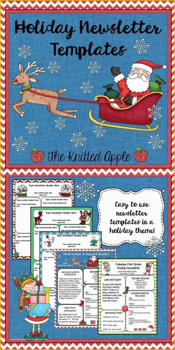 Christmas Newsletter Template Free Download