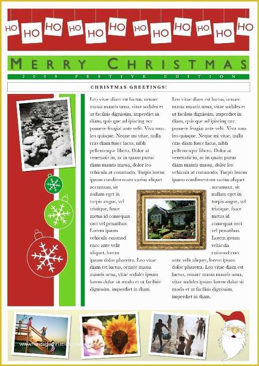 Free Christmas Newsletter Templates Of 19 Free Christmas Letter Templates Downloads Free