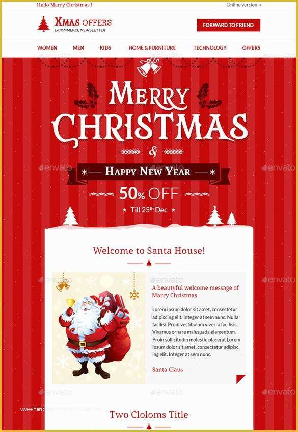 Free Christmas Newsletter Templates Of 27 Christmas Newsletter Templates Free Psd Eps Ai