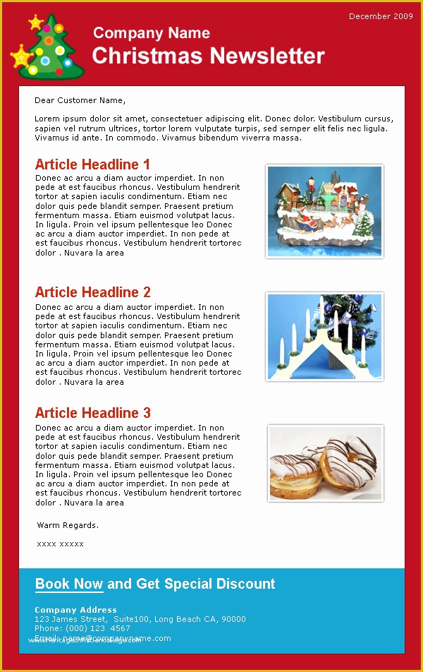 Free Christmas Newsletter Templates Of Creative HTML Email Newsletter Templates for Web Designers