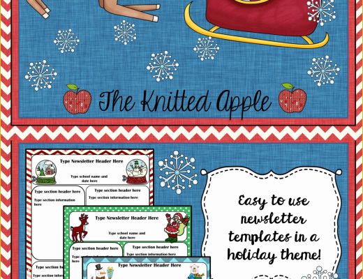Free Christmas Newsletter Templates Of Free Newsletter Templates In A Festive Holiday theme