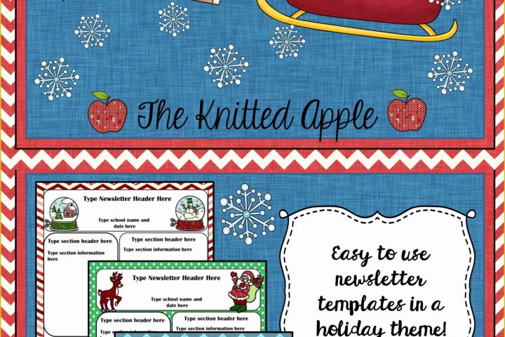 Free Christmas Newsletter Templates Of Free Newsletter Templates In A Festive Holiday theme