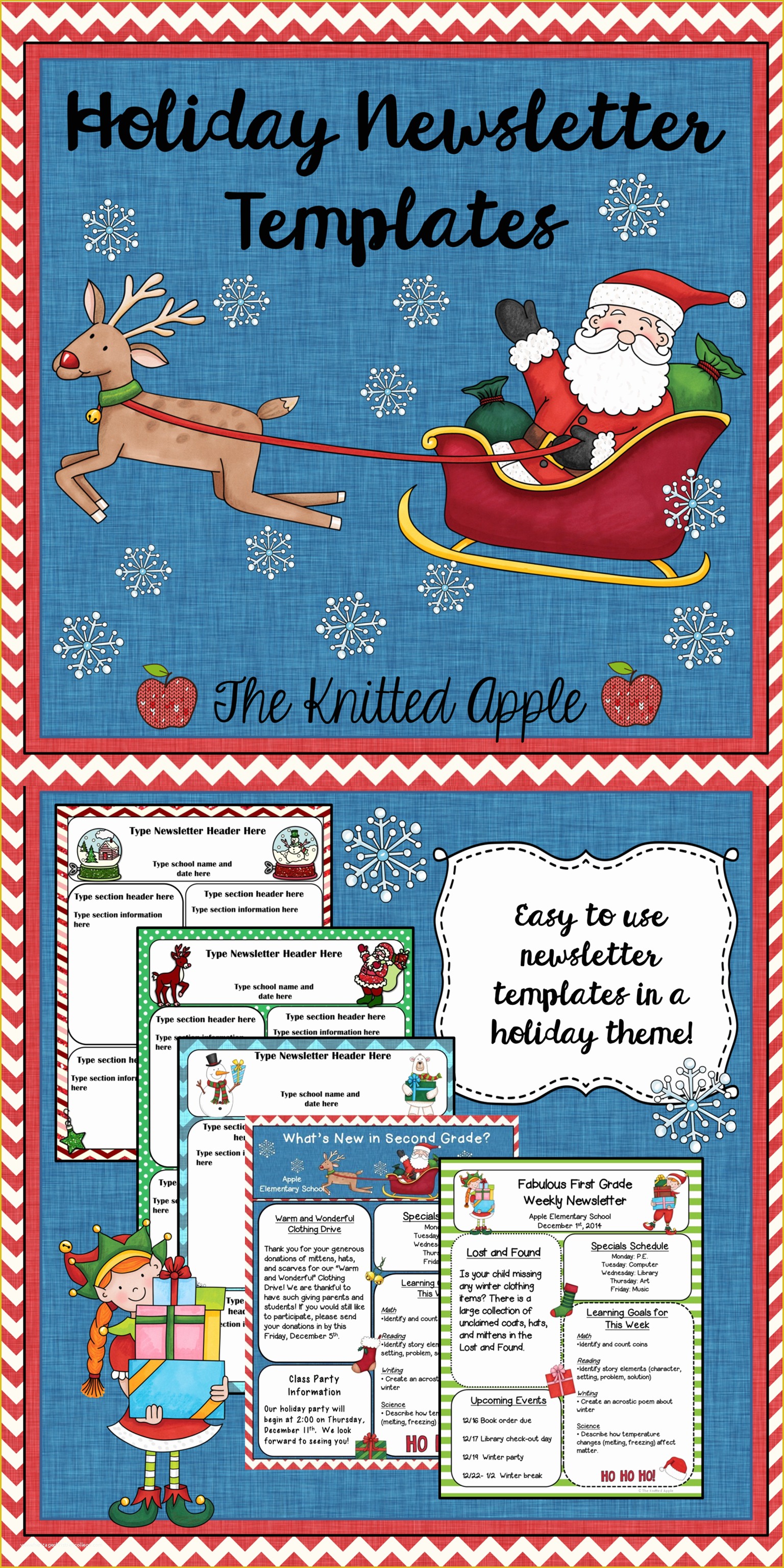 Free Christmas Newsletter Templates Of Free Newsletter Templates In A Festive Holiday theme