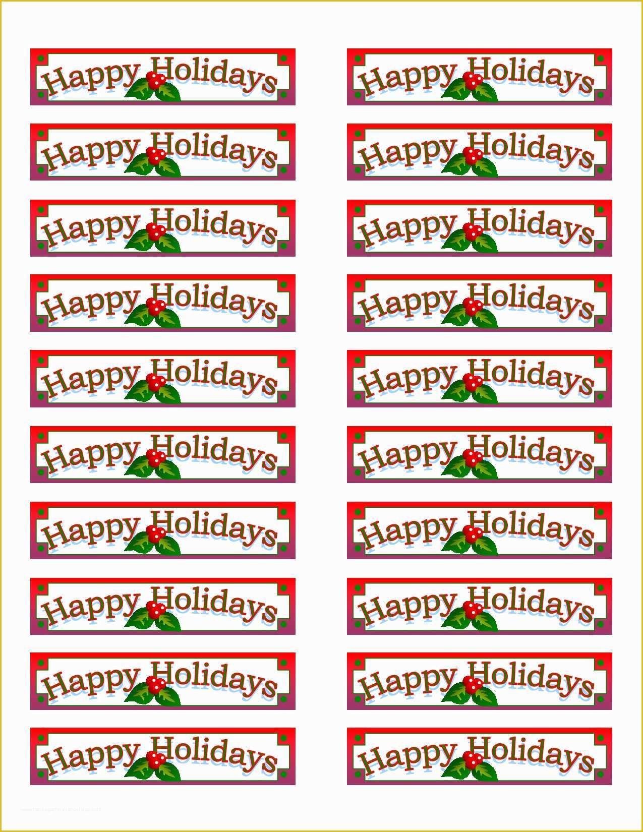 Free Christmas Return Address Label Templates 30 Per Sheet Of Christmas Address Label Template Avery 5160 Templates