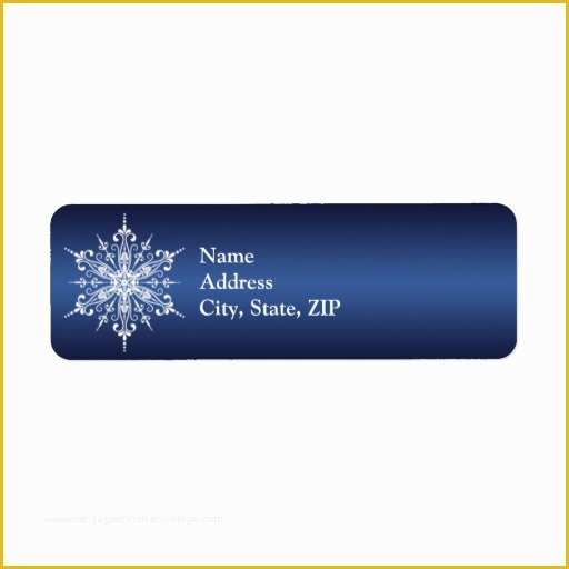 Free Christmas Return Address Label Templates 30 Per Sheet Of Holiday Snowflake Return Address Label