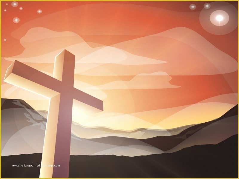 Free Church Powerpoint Templates Of Church Cross Powerpoint Templates Black Brown orange