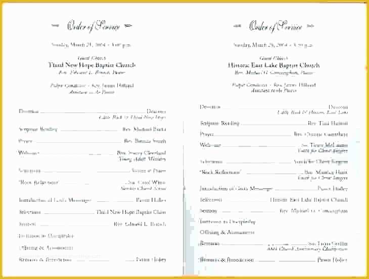 Free Church Program Template Of Church Bulletin Template Microsoft Word 