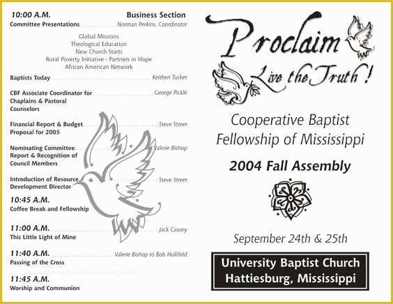 Free Church Program Template Of Church Program Template