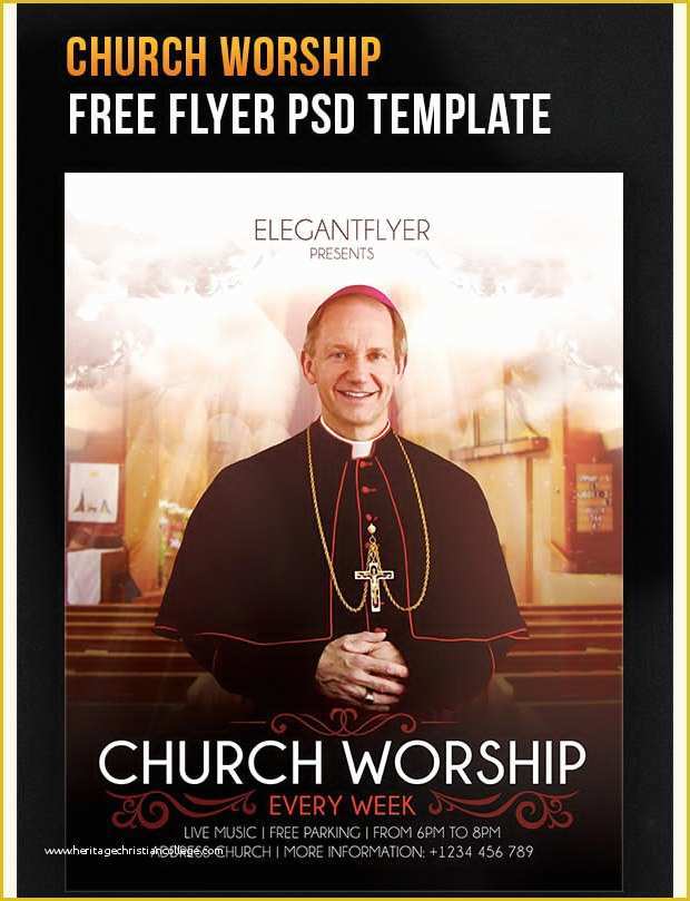 Free Church Templates Of 29 Free Psd Flyer Templates Download