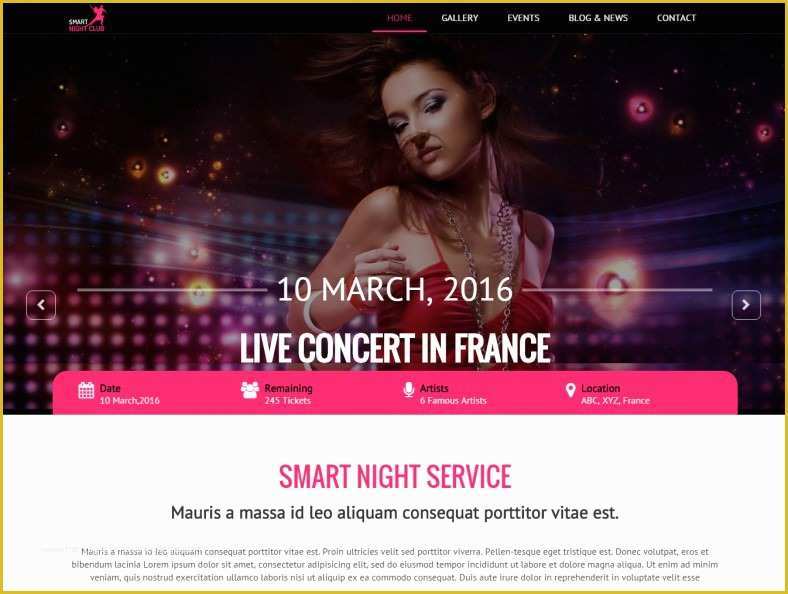 Free Club Website Templates Of 14 Latest Night Club Website Templates