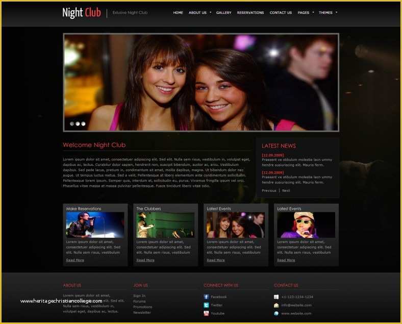 Free Club Website Templates Of 14 Latest Night Club Website Templates