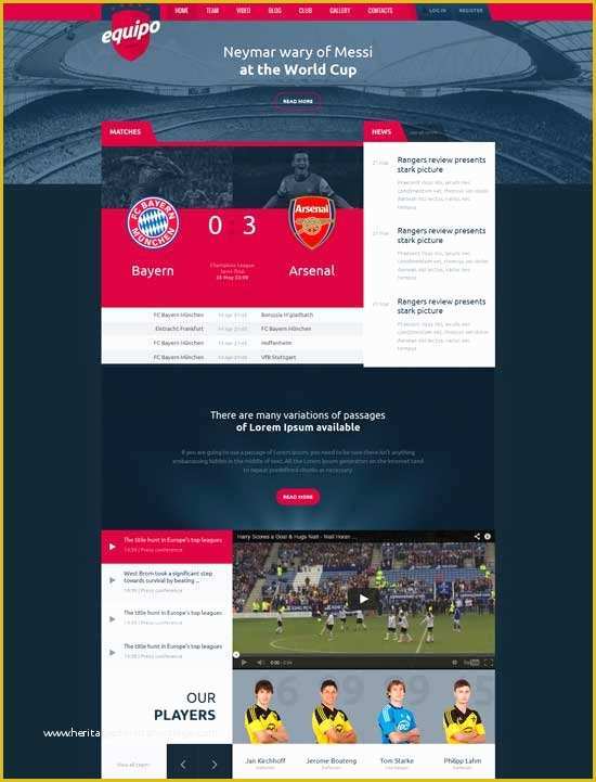 Free Club Website Templates Of 40 Best Sport Website Templates Free & Premium