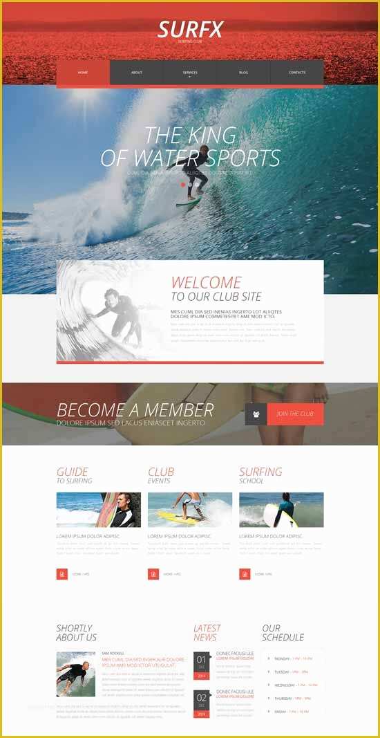 Free Club Website Templates Of 50 Best Sport Website Templates Free & Premium