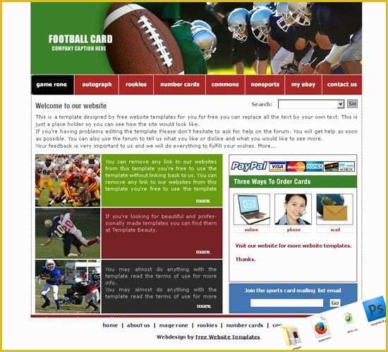 Free Club Website Templates Of Website Template Templates Free and Sports Website On