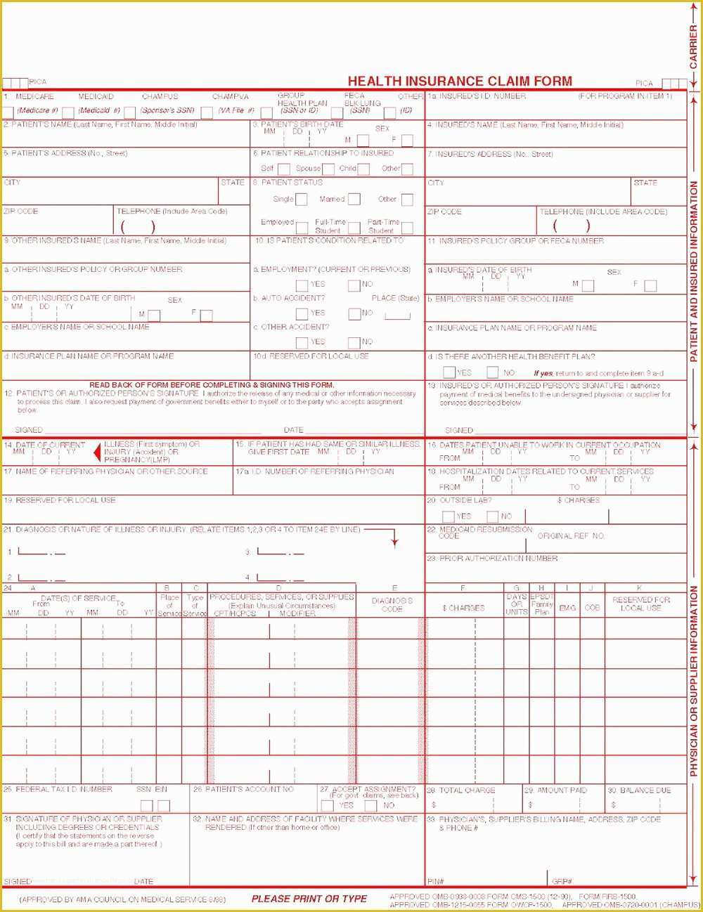 Free Cms 1500 Template for Word Of Free Fillable W 9 form forms 4116