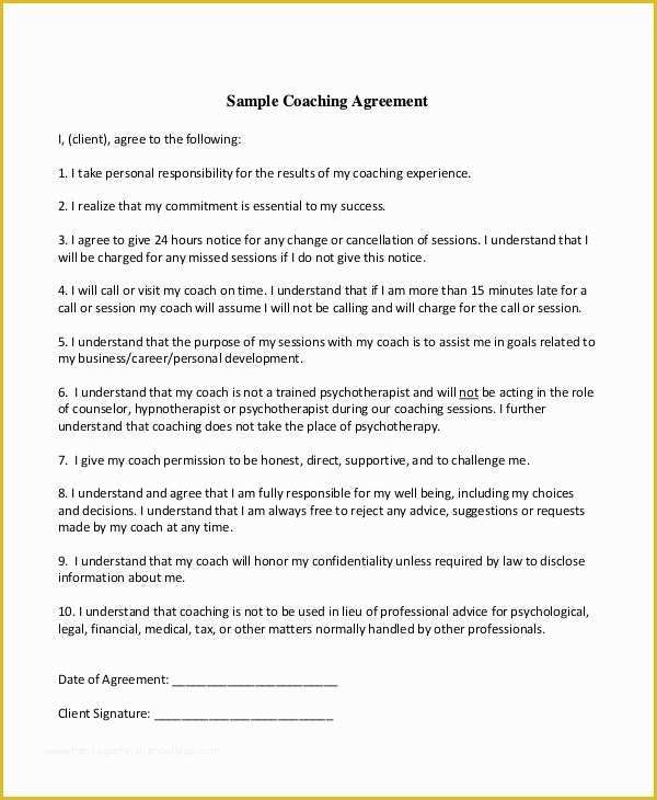 Free Coaching Agreement Template Of Confidentiality Agreement Template 12 Free Pdf Word