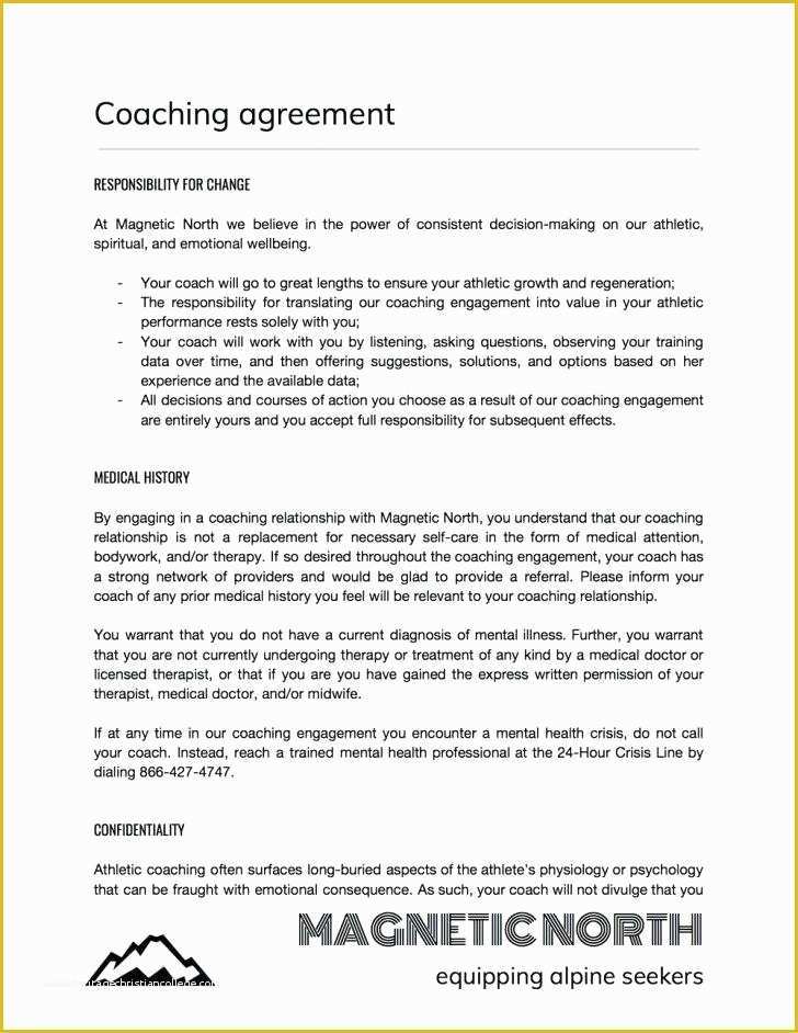 Free Coaching Agreement Template Of Receipt Sample Template Coaching tools From the Free Life