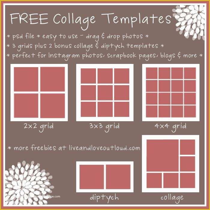 Free Collage Templates Of 28 Best Images About Free Collage Templates On Pinterest
