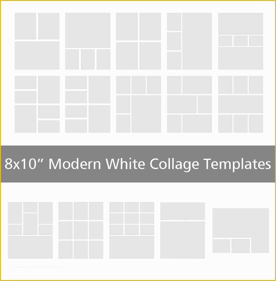 Free Collage Templates Of 8x10” Modern White Collage Templates – Discovery Center Store