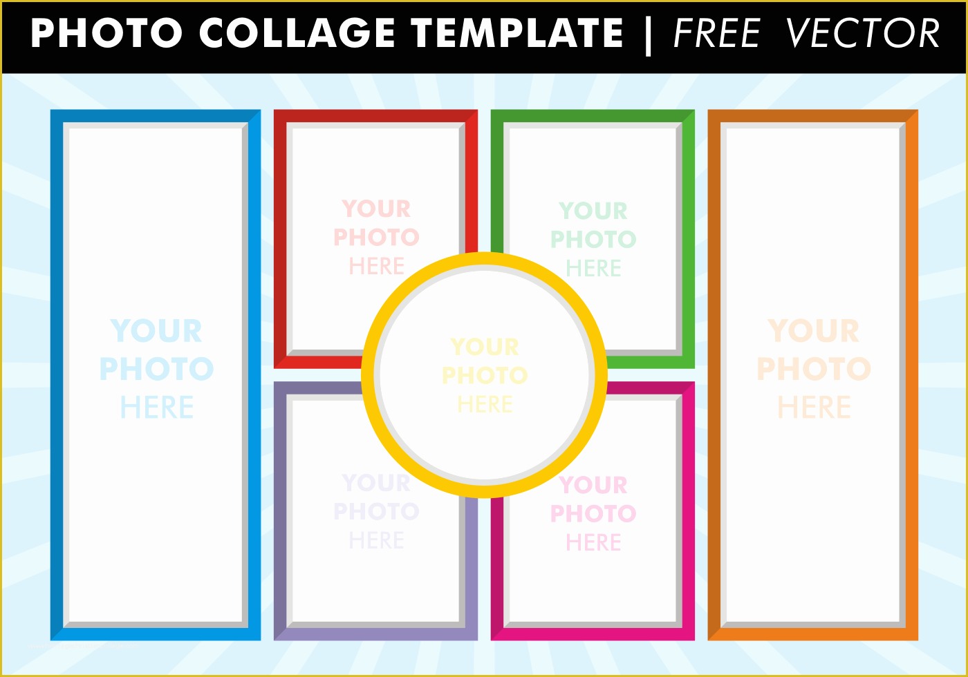 Free Collage Templates Of Collage Templates Vector Download Free Vector Art