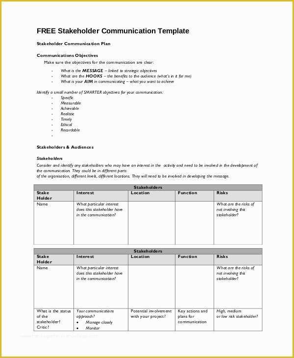 Free Communication Plan Template Of Munication Plan 9 Free Pdf Word Documents Download